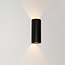 Ronde LED Wandlamp Dim to Warm Zwart | Artdelight Brody 2
