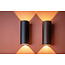 Ronde LED Wandlamp Dim to Warm Zwart | Artdelight Brody 2