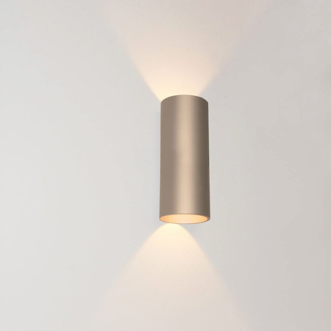 Ronde LED Wandlamp Dim to Warm Champagne | Artdelight Brody 2