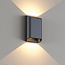 Moderne LED Wandlamp Dim to Warm Zwart | Artdelight Diaz Small