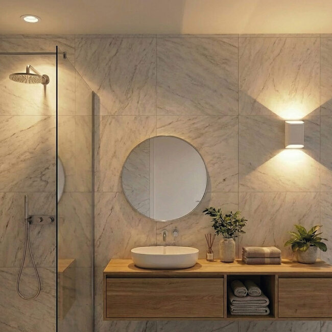 Moderne LED Wandlamp Dim to Warm Wit | Artdelight Diaz Small