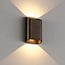 Moderne LED Wandlamp Dim to Warm Donker Antiek Brons | Artdelight Diaz Small