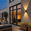 Robuuste LED Wandlamp Roestbruin | Artdelight London