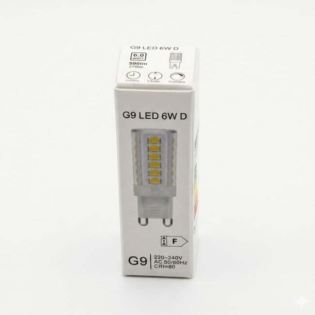 Dimbare G9 lichtbron | 6W - 590lm - 2700K | Artdelight