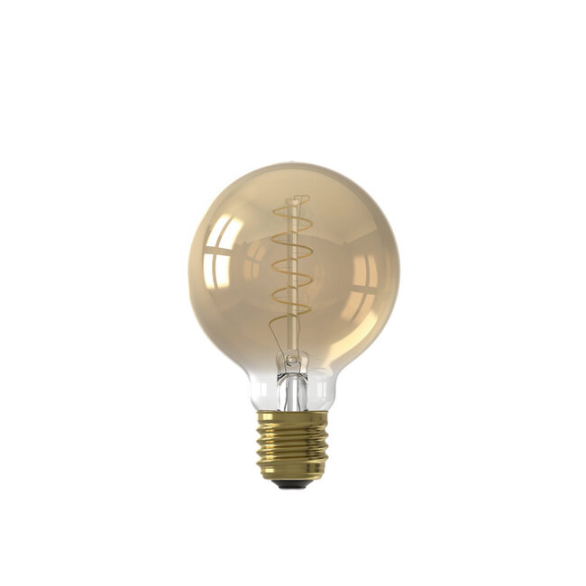 Dimbare E27 filament lichtbron 80mm Gold | 3,8W - 250lm - 2100K | Calex