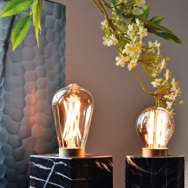 Dimbare E27 filament lichtbron Rustiek Gold | 3,8W - 250lm - 2100K | Calex