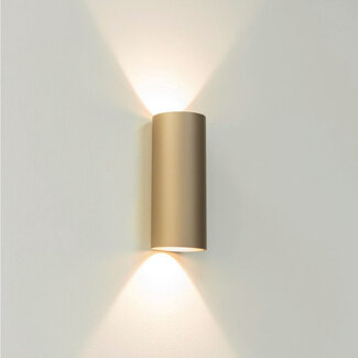 Artdelight Ronde LED Wandlamp Champagne | Artdelight Brody 2