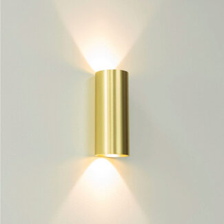 Artdelight Ronde LED Wandlamp Goud | Artdelight Brody 2