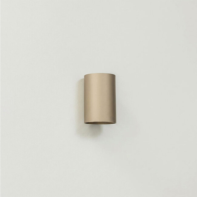 Ronde LED Wandlamp 1-lichts Champagne | Artdelight Brody 1