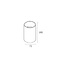 Ronde LED Wandlamp 1-lichts Champagne | Artdelight Brody 1