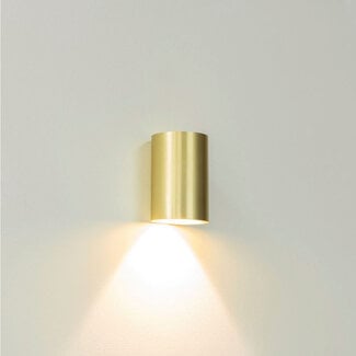 Artdelight Ronde LED Wandlamp 1-lichts Goud | Artdelight Brody 1