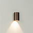 Ronde LED Wandlamp 1-lichts Donker Brons | Artdelight Brody 1