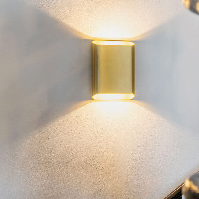 Moderne LED Wandlamp Goud | Artdelight Diaz Small