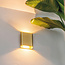 Moderne LED Wandlamp Goud | Artdelight Diaz Small