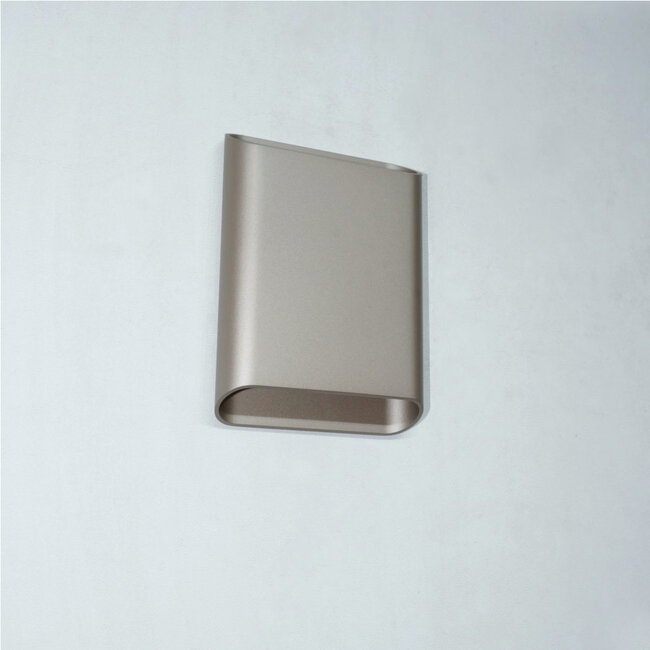 Moderne LED Wandlamp Champagne | Artdelight Diaz Large