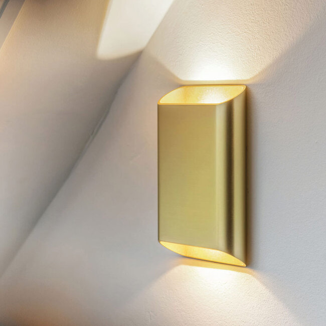 Moderne LED Wandlamp Goud | Artdelight Diaz Large