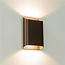 Moderne LED Wandlamp Donker Brons | Artdelight Diaz Large
