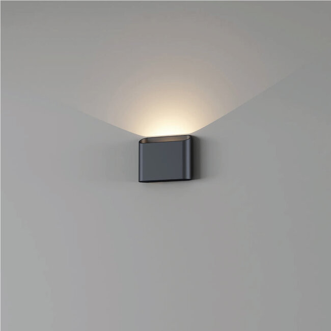 Moderne LED Wandlamp 1-lichts Zwart | Artdelight Diaz 1L