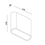 Moderne LED Wandlamp 1-lichts Wit | Artdelight Diaz 1L