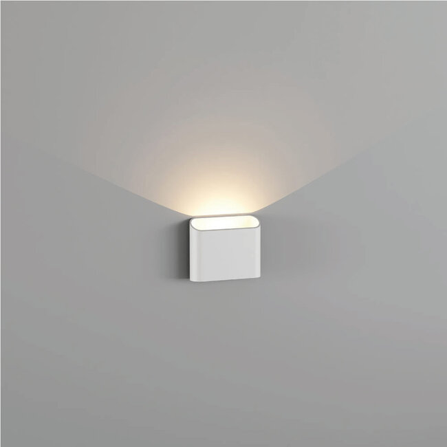 Moderne LED Wandlamp 1-lichts Wit | Artdelight Diaz 1L