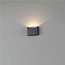 Moderne LED Wandlamp 1-lichts Zwart/Mat Goud | Artdelight Diaz 1L