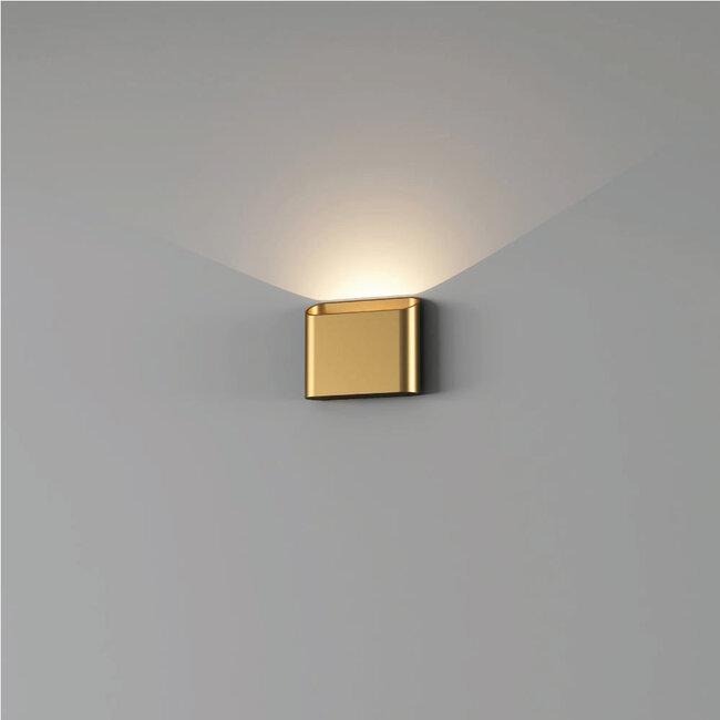 Moderne LED Wandlamp 1-lichts Warm Goud | Artdelight Diaz 1L