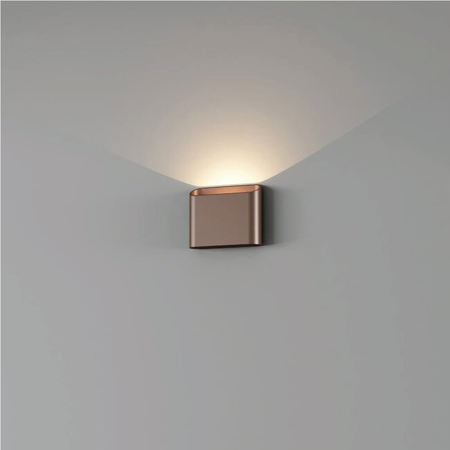 Moderne LED Wandlamp 1-lichts Donker Brons | Artdelight Diaz 1L