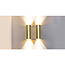 Ronde Wandlamp 2-lichts Goud | Artdelight Roulo 2L