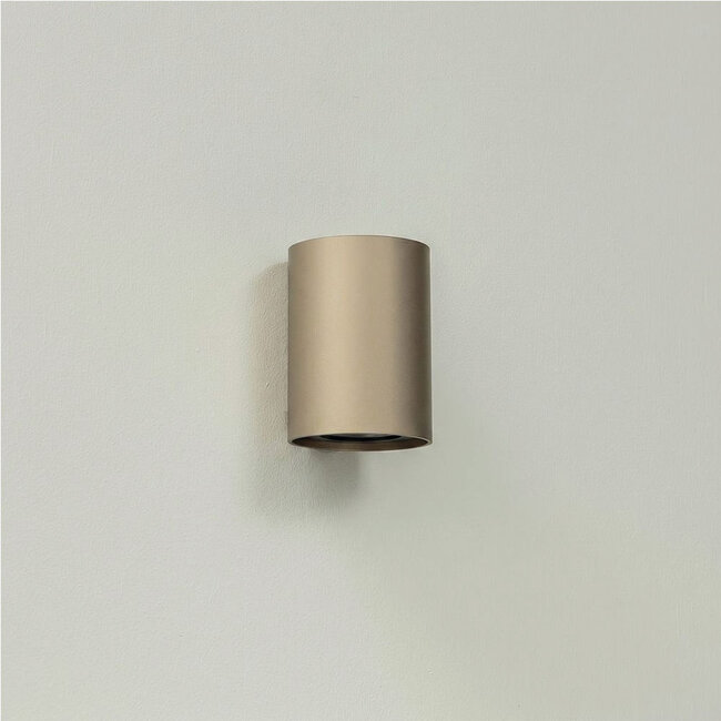 Ronde Wandlamp 1-lichts Champagne | Artdelight Roulo 1L