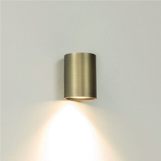 Artdelight Ronde Wandlamp 1-lichts Antiek Brons | Artdelight Roulo 1L