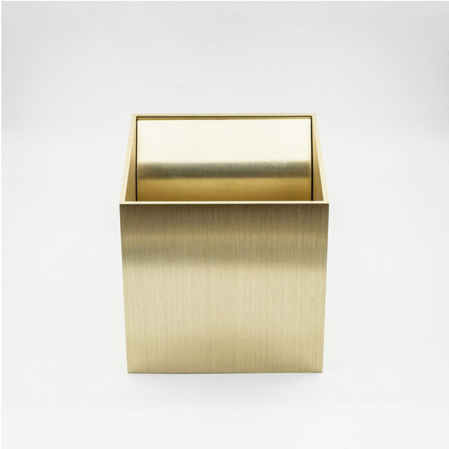 Industriële Kubus Wandlamp Goud | Artdelight Gymm