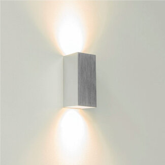 Artdelight Industriële Rechthoekige Wandlamp Aluminium | Artdelight Dante