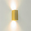 Industriële Rechthoekige Wandlamp Goud | Artdelight Dante