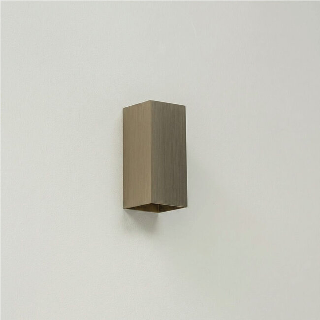 Industriële Rechthoekige Wandlamp Gun Metal | Artdelight Dante