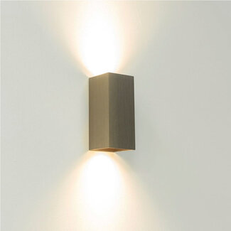 Artdelight Industriële Rechthoekige Wandlamp Gun Metal | Artdelight Dante