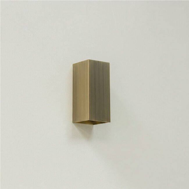 Industriële Rechthoekige Wandlamp Antiek Brons | Artdelight Dante