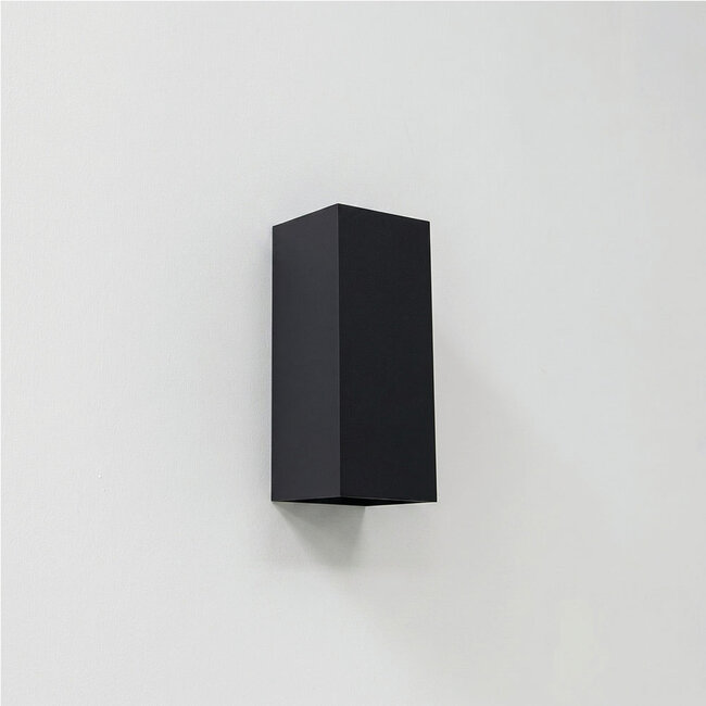 Industriële Rechthoekige Wandlamp XL Zwart | Artdelight Dante