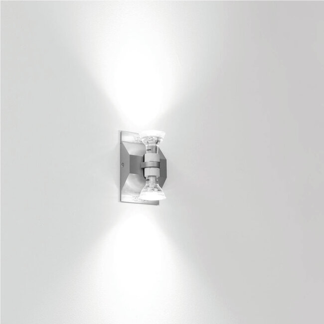 Industriële Rechthoekige Wandlamp XL Wit | Artdelight Dante