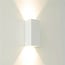 Industriële Rechthoekige Wandlamp XL Wit | Artdelight Dante