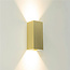 Industriële Rechthoekige Wandlamp XL Goud | Artdelight Dante