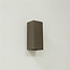 Industriële Rechthoekige Wandlamp XL Gun Metal | Artdelight Dante
