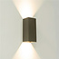 Industriële Rechthoekige Wandlamp XL Gun Metal | Artdelight Dante