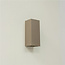 Industriële Rechthoekige Wandlamp XL Champagne | Artdelight Dante