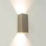 Industriële Rechthoekige Wandlamp XL Champagne | Artdelight Dante
