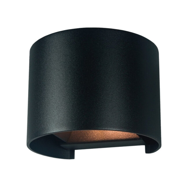 Industriële Ronde Wandlamp Zwart | Artdelight Gyro