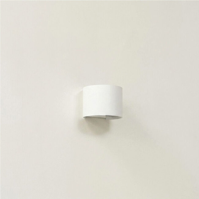 Industriële Ronde Wandlamp Wit | Artdelight Gyro