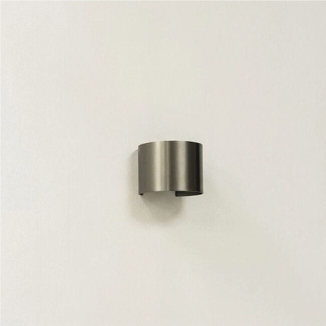 Industriële Ronde Wandlamp Gun Metal | Artdelight Gyro