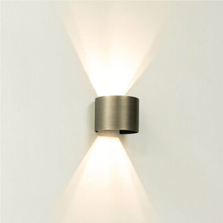 Artdelight Industriële Ronde Wandlamp Antiek Brons | Artdelight Gyro
