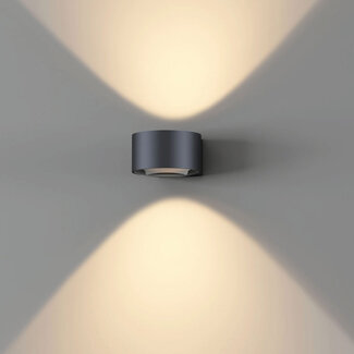 Artdelight Moderne Ronde LED Wandlamp Zwart | Artdelight Hudson