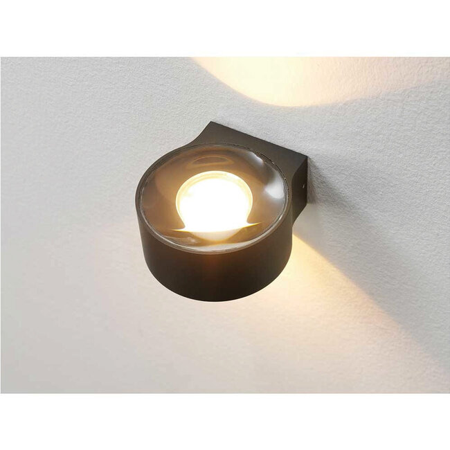 Moderne Ronde LED Wandlamp Zwart | Artdelight Hudson